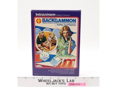Backgammon W/ Box + Manual Intellivision 1979 Mattel Electronics Game Cartridge