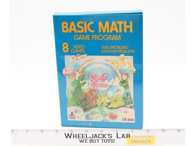 Basic Math W/ Box + Manual ATARI 2600 1977 Game Cartridge