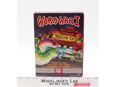 Worm War I W/ Box ATARI 2600 1982 20th Century Fox Vintage Game Cartridge