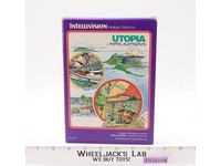 Utopia W/ Box + Manual Intellivision 1981 Mattel Electronics Game Cartridge