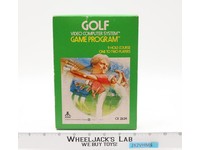 Golf W/ Box + Manual ATARI 2600 1980 Game Cartridge