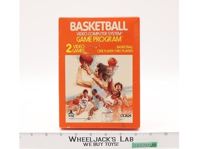 Basketball W/ Box + Manual ATARI 2600 1981 Vintage Game Cartridge