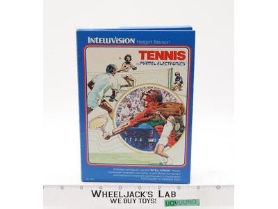 Tennis W/ Box + Manual Intellivision 1980 Mattel Electronic Game Cartridge