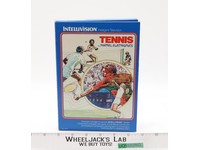 Tennis W/ Box + Manual Intellivision 1980 Mattel Electronic Game Cartridge