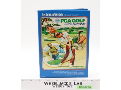 PGA Golf W/ Box + Manual Intellivision 1980 Mattel Electronic Game Cartridge