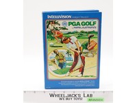 PGA Golf W/ Box + Manual Intellivision 1980 Mattel Electronic Game Cartridge