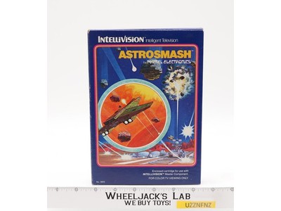 Astrosmash W/ Box + Manual Intellivision 1981 Mattel Electronics Game Cartridge