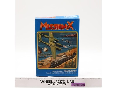 Mission-X W/ Box + Manual 1983 Intellivision Mattel Video Game Cartridge