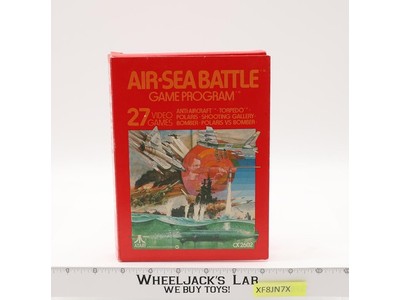Air-Sea Battle W/ Box + Manual ATARI CX 2602 2600 1981 Vintage Game Cartridge