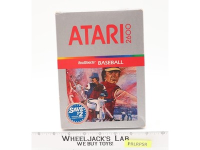 Realsports Baseball W/ Box + Manual ATARI 2600 1987 Vintage Game Cartridge