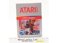 Realsports Baseball W/ Box + Manual ATARI 2600 1987 Vintage Game Cartridge