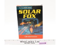 Solar Fox W/ Box + Manual ATARI 2600 1983 CBS Electronics Vintage Game Cartridge