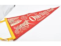 Souvenir of Ohio State Fair Columbus Ohio 29" Felt Pennant Vintage