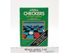 Checkers W/ Box + Manual ATARI 2600 1981 Game Cartridge