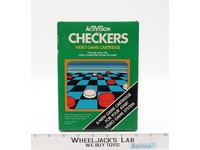 Checkers W/ Box + Manual ATARI 2600 1981 Game Cartridge