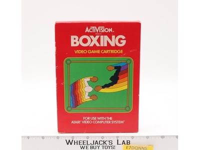 Boxing W/ Box + Manual ATARI 2600 1980 Vintage Game Cartridge
