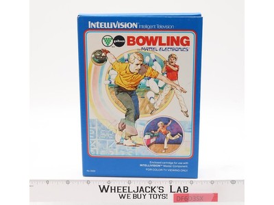 Bowling W/ Box + Manual Intellivision 1980 Mattel Electronics Game Cartridge