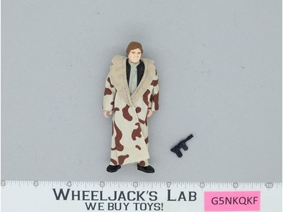 Han Solo Trench Coat 100% Complete Star Wars ROTJ 1983 Vintage Kenner NO REPRO