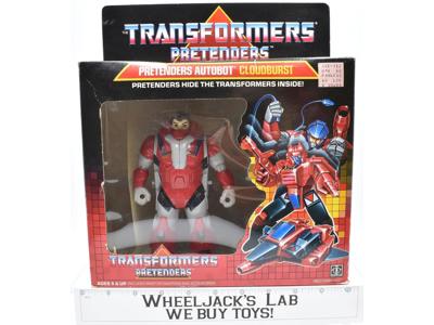 Cloudburst Pretender MIB 100% Complete B 1988 Vintage Hasbro G1 Transformers