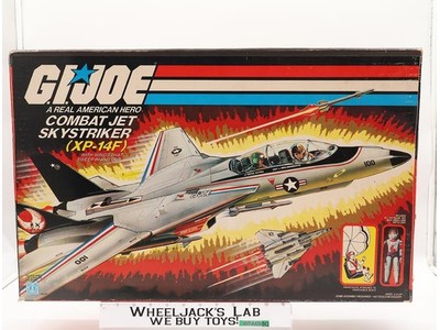 XP-14F Combat Jet Skystriker W/ Ace 100% Complete GI Joe 1983 Hasbro Vehicle
