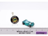 Beatnik Bandit Aqua 1967 1968 Hot Wheels Mattel Vintage Redline RL w/ Button
