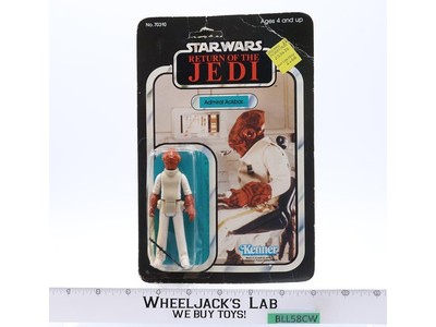 Admiral Ackbar 65 Back-A Star Wars ROTJ 1983 Kenner Figure NEW MOSC SEALED