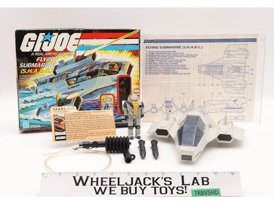 S.H.A.R.C. Flying Submarine Complete W/ Box G.I. Joe 1984 Hasbro Vintage Vehicle
