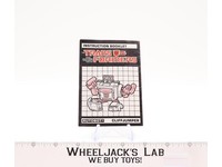 Cliffjumper MAIL AWAY USA English Instruction Manual 1986 1987 G1 Transformers