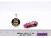 Silhouette Creamy Pink Rose Hot Wheels 1967 1968 Mattel Vtg Redline RL w/ Button
