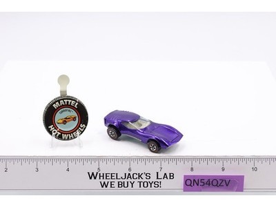 Torero Purple 1968 1969 Redline Hot Wheels Mattel Vintage RL w/ Button