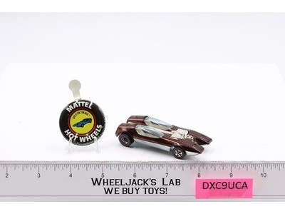 Splittin Image Brown 1968 1969 Redline Hot Wheels Mattel Vintage RL w/ Button