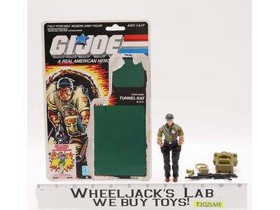 Tunnel Rat V1 100% Complete 34 Cardback G.I. Joe 1987 Hasbro Vintage Figure