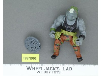Rocksteady SOFT HEAD Teenage Mutant Ninja Turtles TMNT 1988 Playmates Vintage