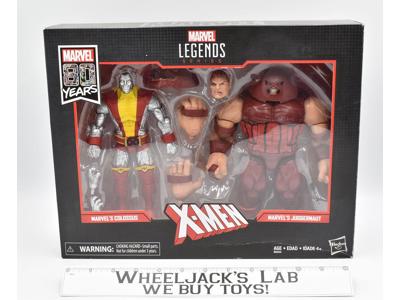 X-Men Colossus &amp; Juggernaut 2-Pack 80th Anniversary Marvel Legends 2018 Hasbro