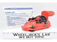 Cobra Rat 100% Complete 1992 Gi Joe Vintage Action Figure Vehicle Hasbro