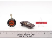Custom Camaro BROWN w/ White Int Hot Wheels Mattel 1967 Redline Vtg RL w/ Button