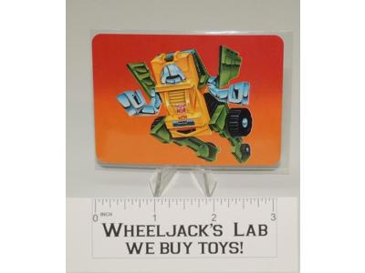 Brawn Card 23 Variant Color Transformers Action Trading Cards 1985 G1
