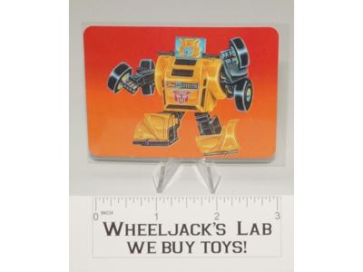 Bumblebee Card 28 Variant Color Transformers Action Trading Cards 1985 G1