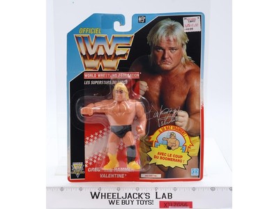 Greg The Hammer Valentine French WWF Wrestling 1991 Hasbro NEW MOSC