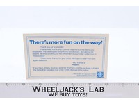 There's More Fun on the Way Partial Shipment Notice GI Joe 1985 Hasbro Vintage