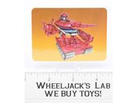 Warpath Card 31 Variant Color Transformers Action Trading Cards 1985 G1