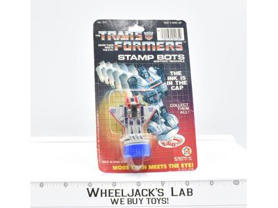 Starscream Stamp Bot NEW G1 Transformers Hasbro Bradley 1985 Vintage