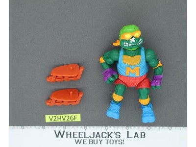 Skateboardin' Mike Teenage Mutant Ninja Turtles TMNT 1991 Playmates Vintage