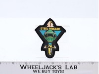 Steel Brigade Iron On Badge Patch WHITE BACKING Gi Joe 1980's Hasbro Vintage