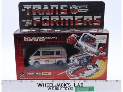 Ratchet 100% Complete W/BOX & INSERT 1985 Vintage Hasbro G1 Transformers