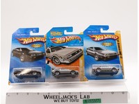 Lot of 3 Hot Wheels '81 Delorean (2) Back To The Future Time Machine NEW Sealed