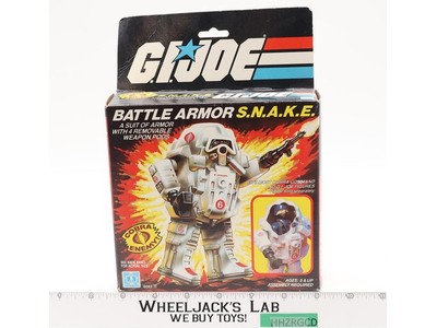 Battle Armor S.N.A.K.E. 100% Complete W/ Box GI Joe 1983 Hasbro Action Figure