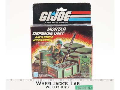 Mortar Defense Unit 100% Complete W/ Box GI Joe 1983 Hasbro Action Figure