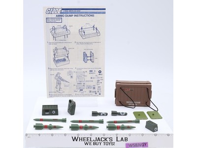 Ammo Dump Supply 100% Complete 1985 GI Joe Hasbro Vintage Action Figure Playset