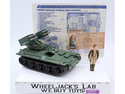 Wolverine W/Cover Girl 100% Complete GI Joe 1983 Hasbro Action Figure Vehicle